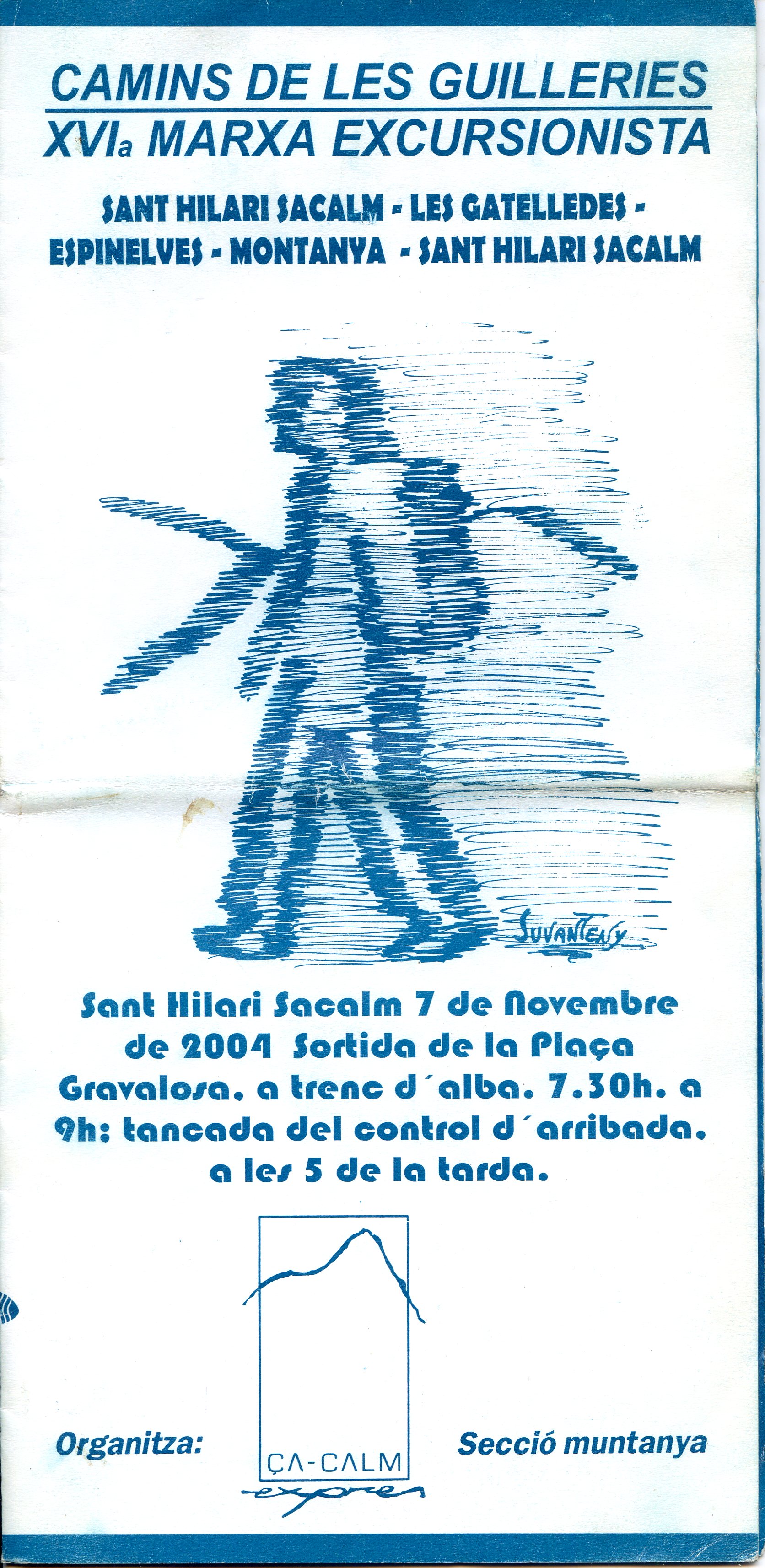 Camins de les Guilleries : Ia Marxa Excursionista : St. Hilari Sacalm - Les Gatelledes - Espinelves - Montanyà - Sant Hilari Sacalm - Portada